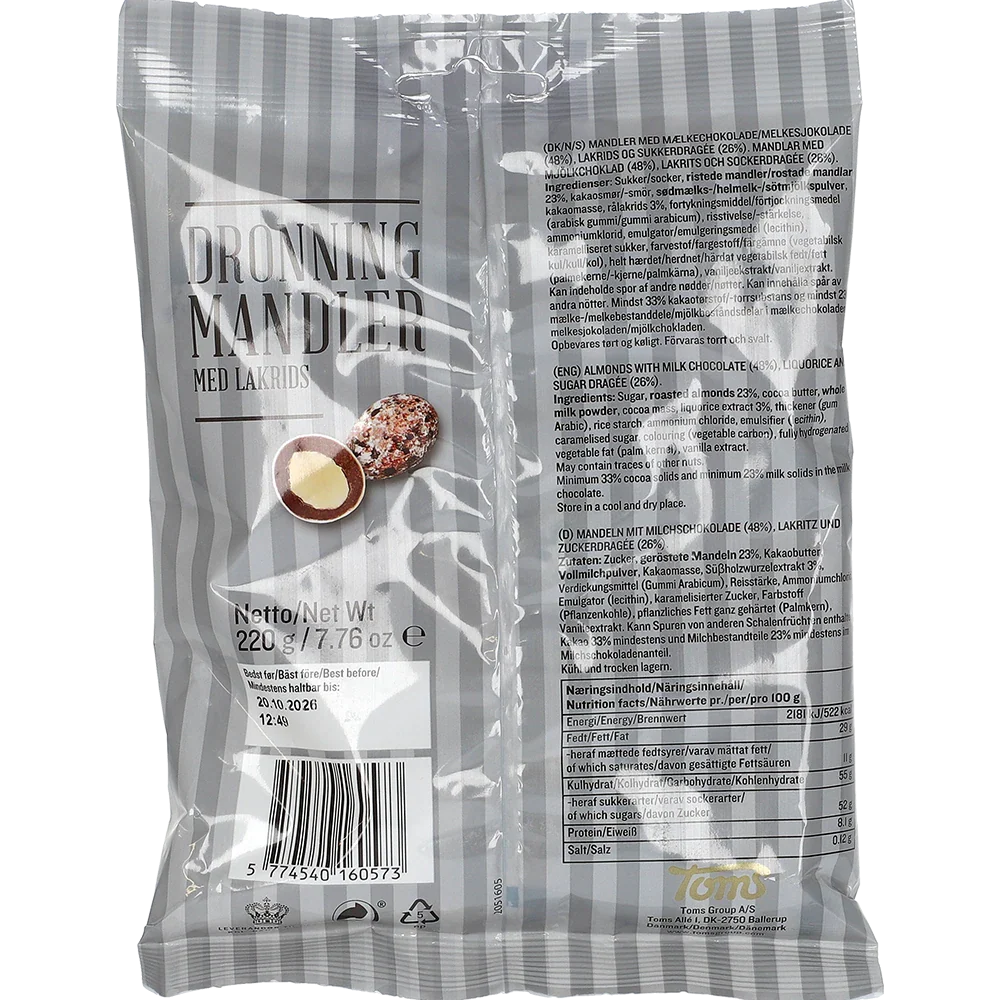 Toms Drottning Mandel med Lakrits