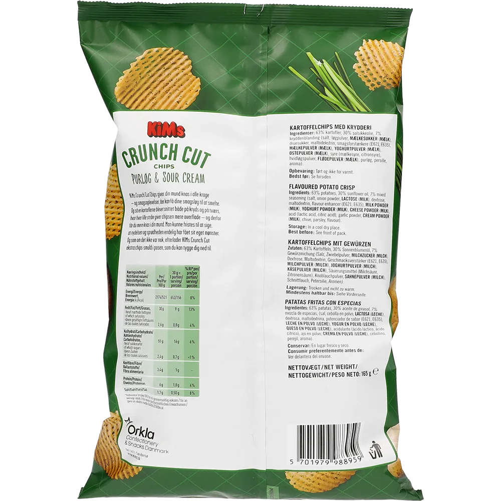Kims Crunch Cut Purløg & Sour Cream