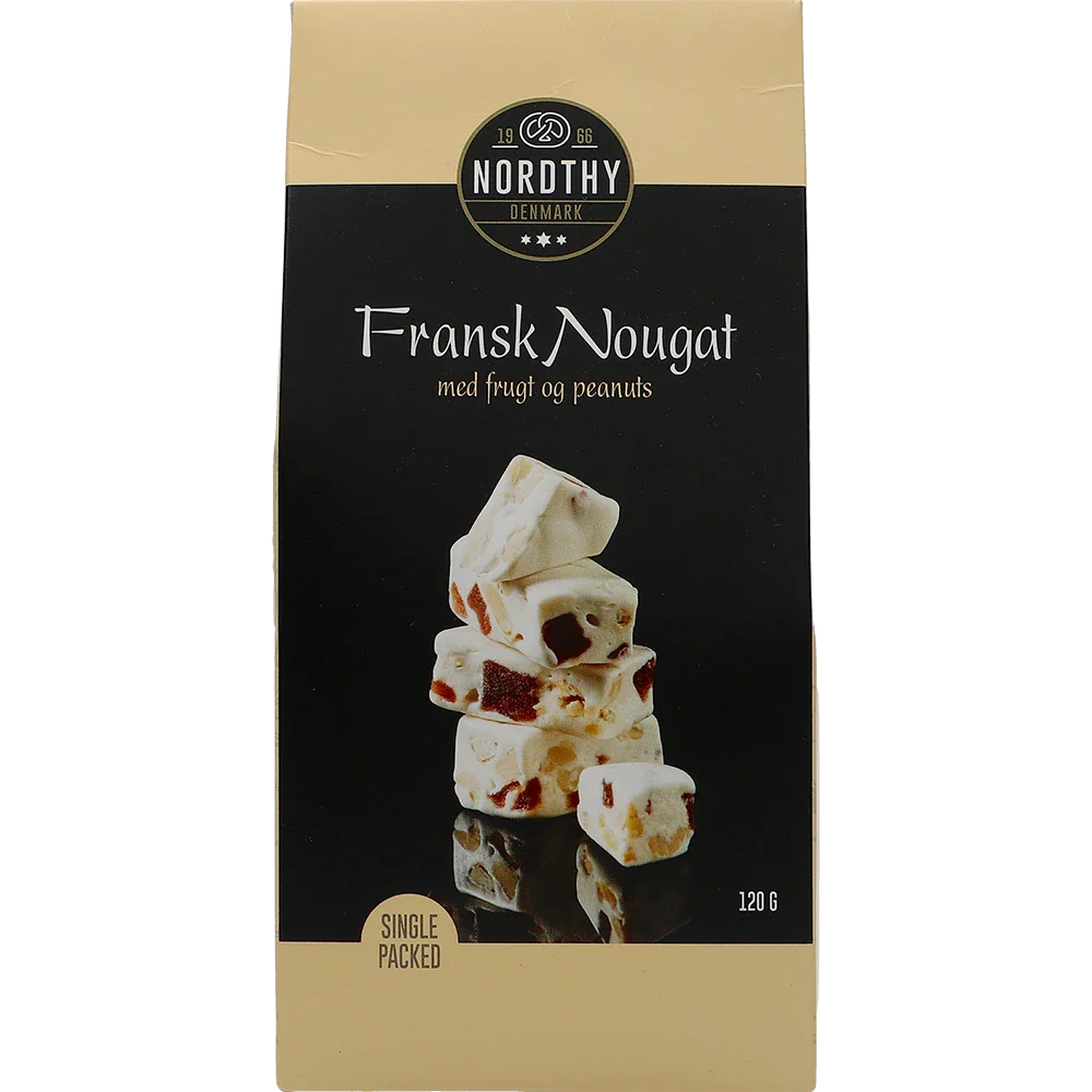 Nordthy Fransk Nougat med frukt och jordnötter