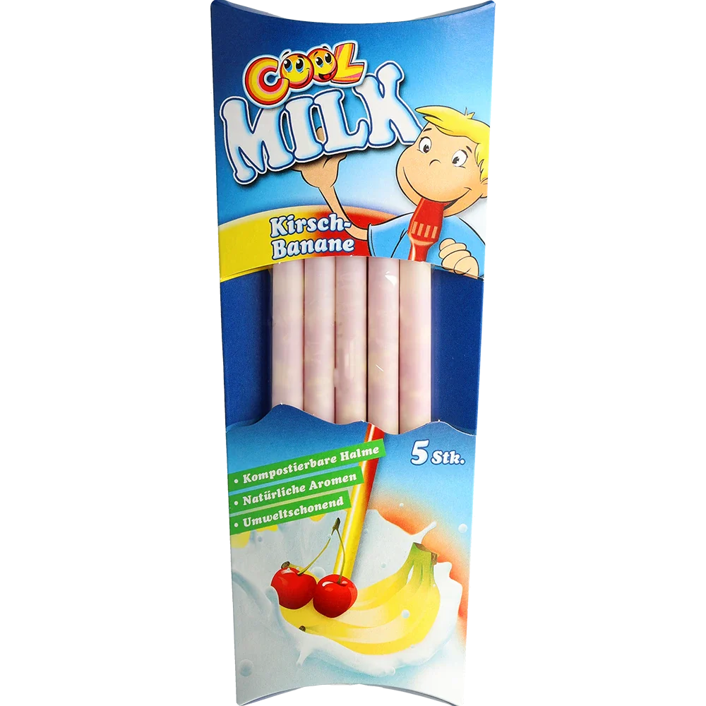 Cool Milchtrinkhalme Kirsch-Banane
