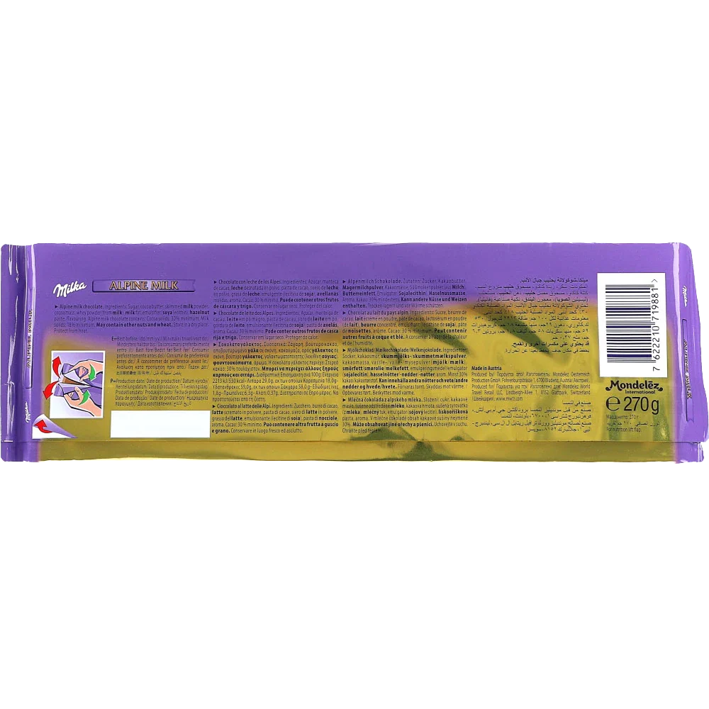 Mondelez Milka Tafel Alpenmilch