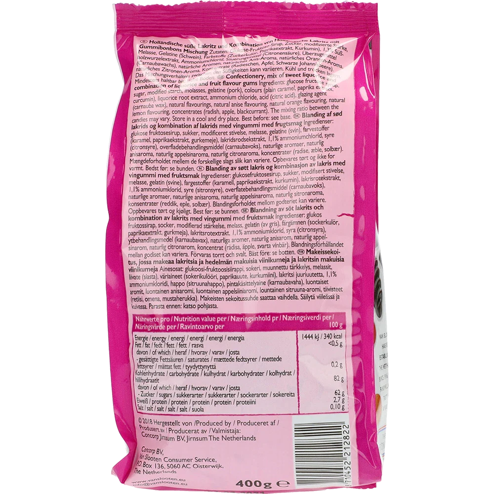 Van Slooten Lakritz Favoriten Glutenfrei