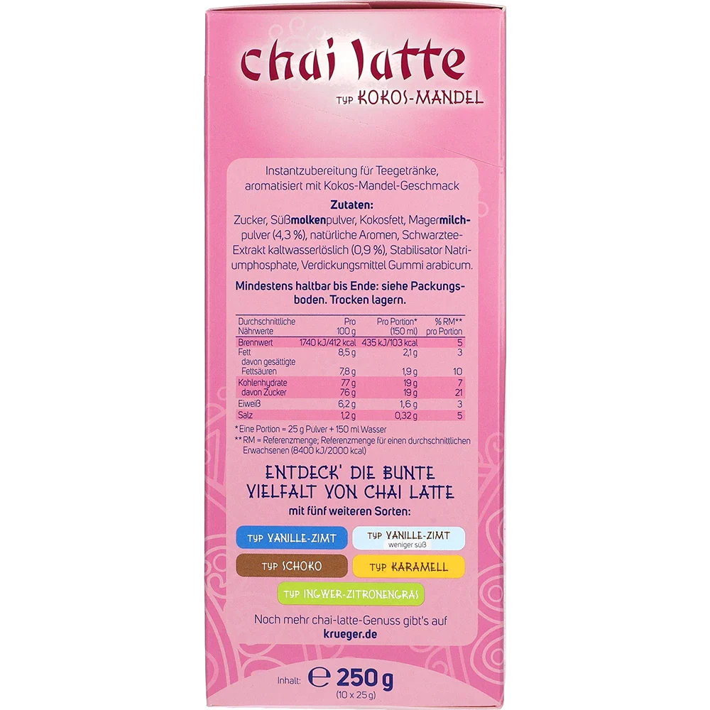 Krüger Chai Latte Kokos Mandel