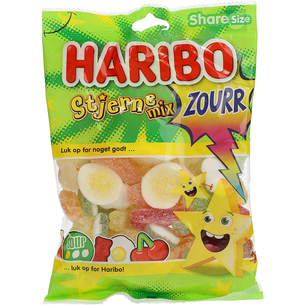Haribo DK Stjärnmix Zourr