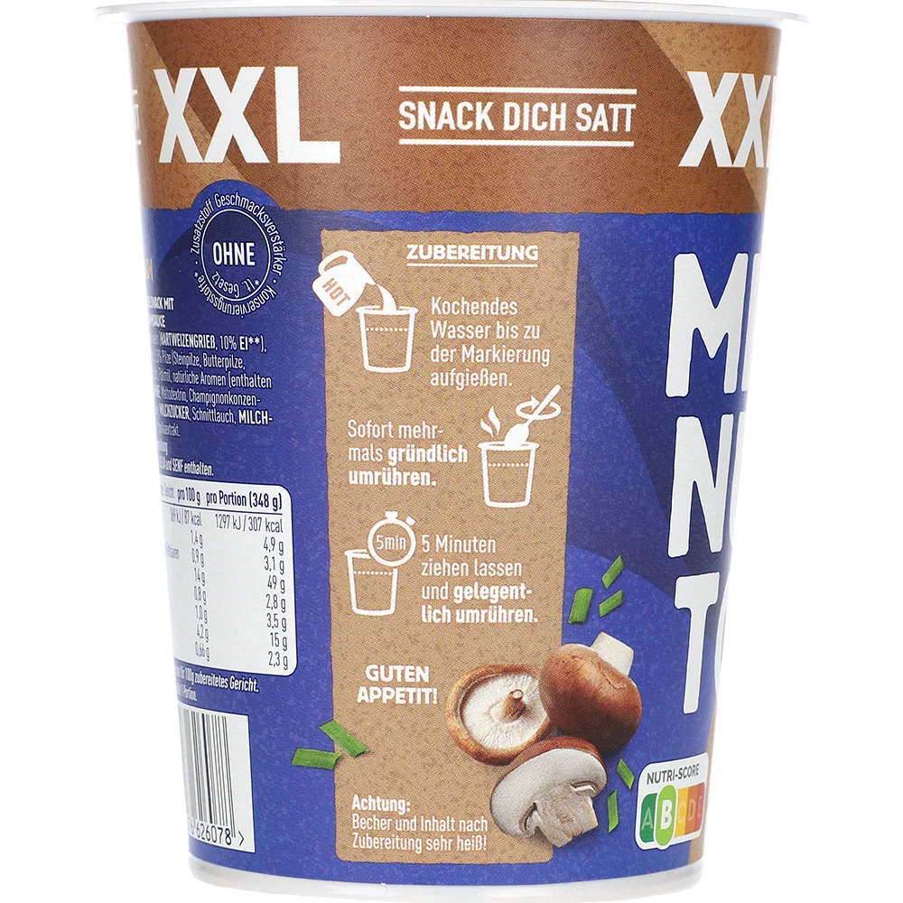Birkel Minuto XXL Krämig svamppasta, 78 g