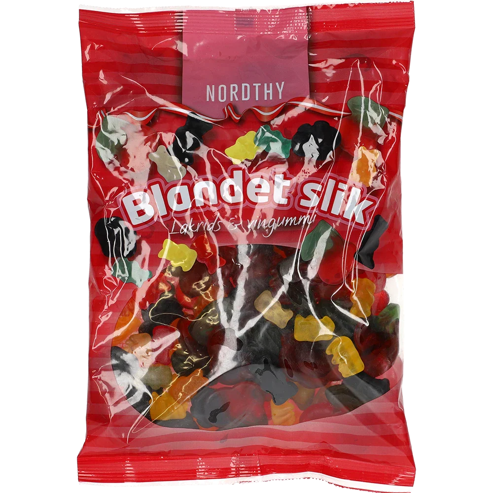 Nordthy Blandat Godis Lakrits & Vingummi, 900G
