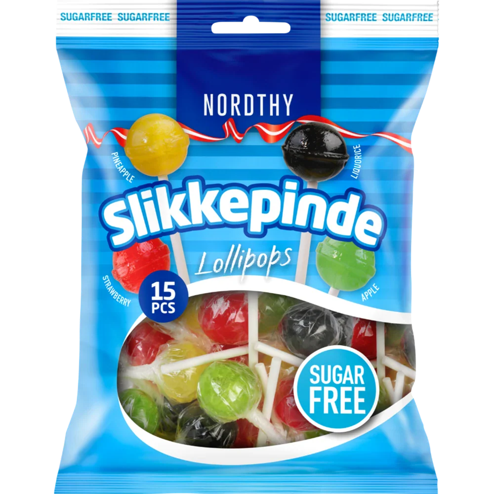 Nordthy Klubbor Sockerfria, 4 Sorter