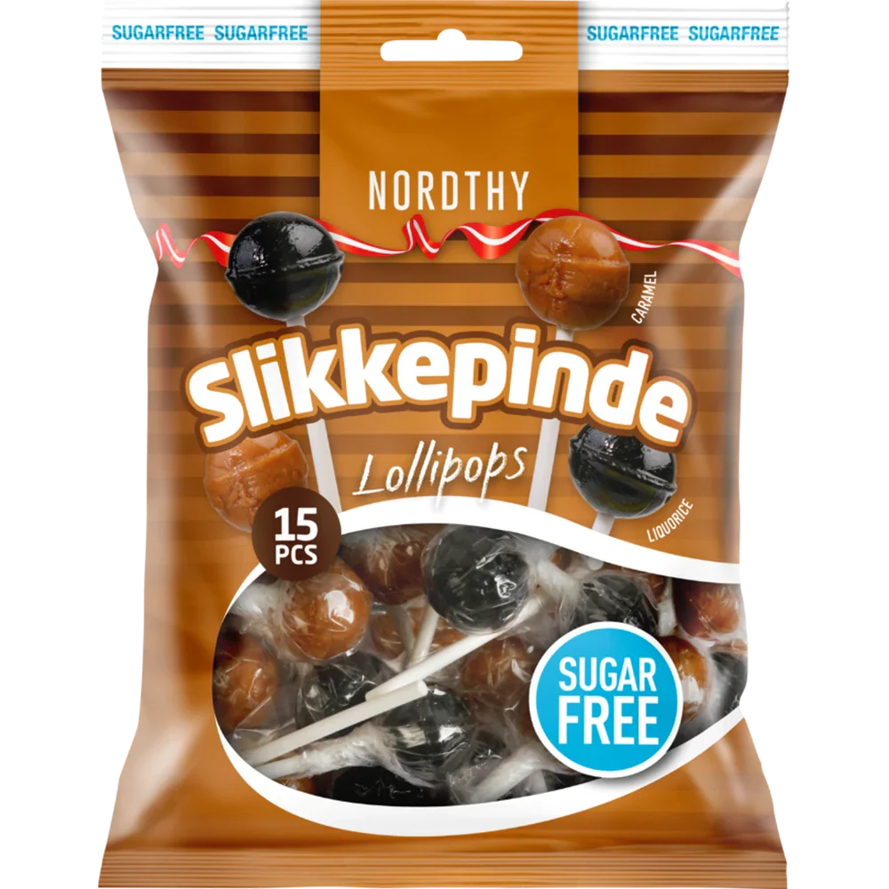 Nordthy Lollipops Sugarfree, 2 Sorter