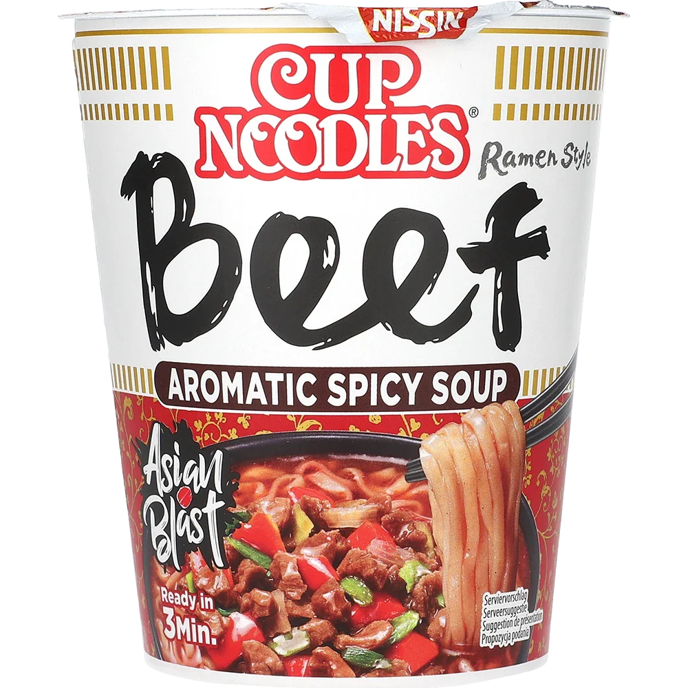 Nissin Cup Noodles Nötkött