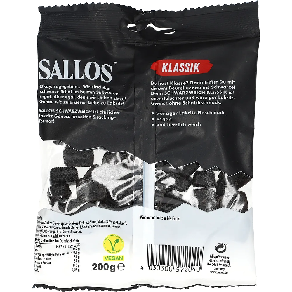 Sallos Sortblød Klassisk