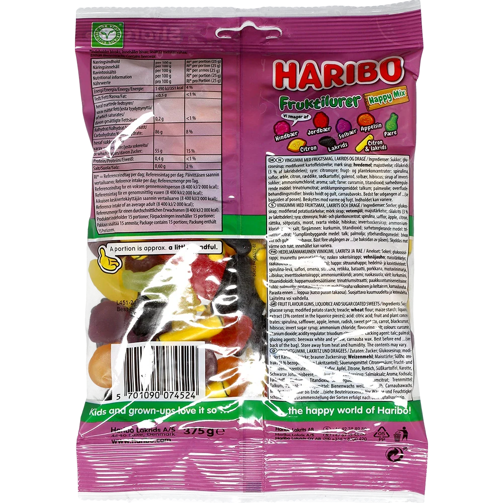 Haribo DK Fruktilurer