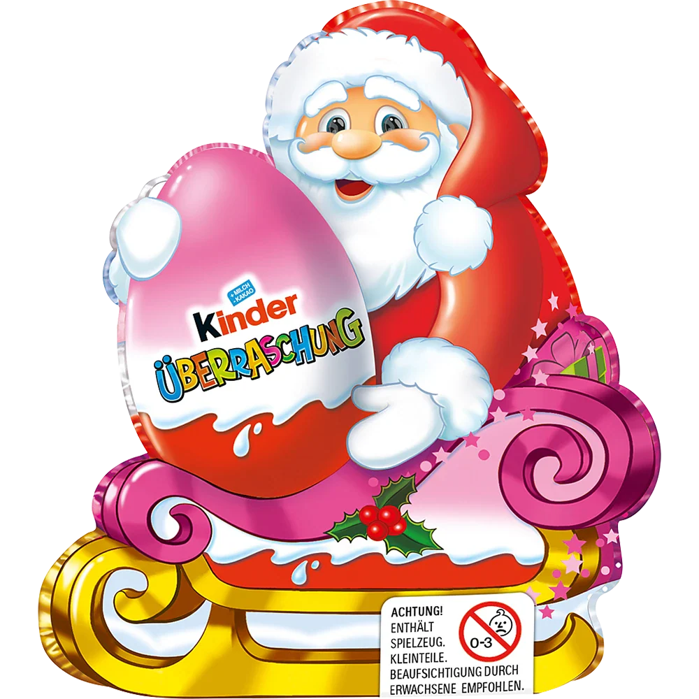 Ferrero Kinder Rosa Weihnachtsmann mit Überraschung