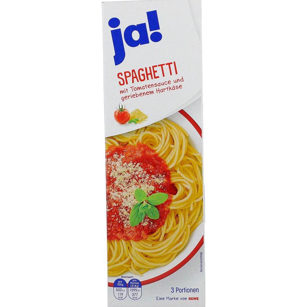 ja! Spaghetti mit Tomatensauce
