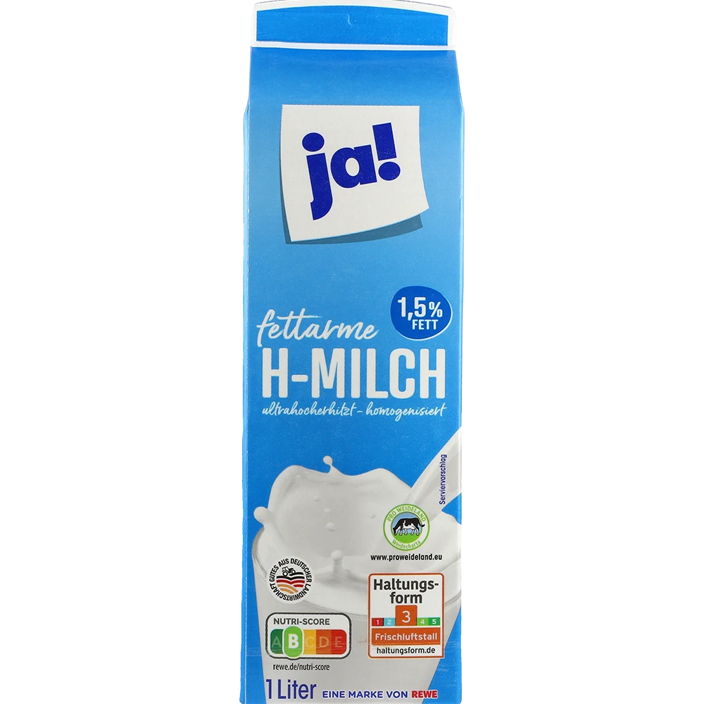 ja! ESL-mjölk GMO-fri 1,5%