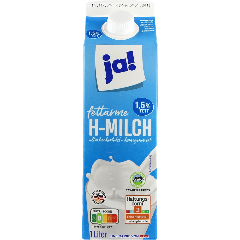 ja! ESL-mjölk GMO-fri 1,5%