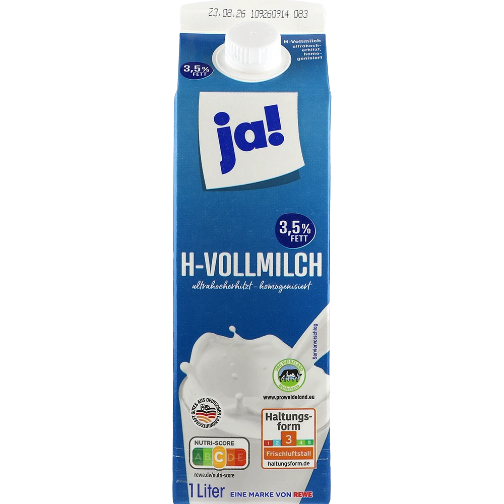 Ja! UHT-mjölk GMO-fri 3,5 %