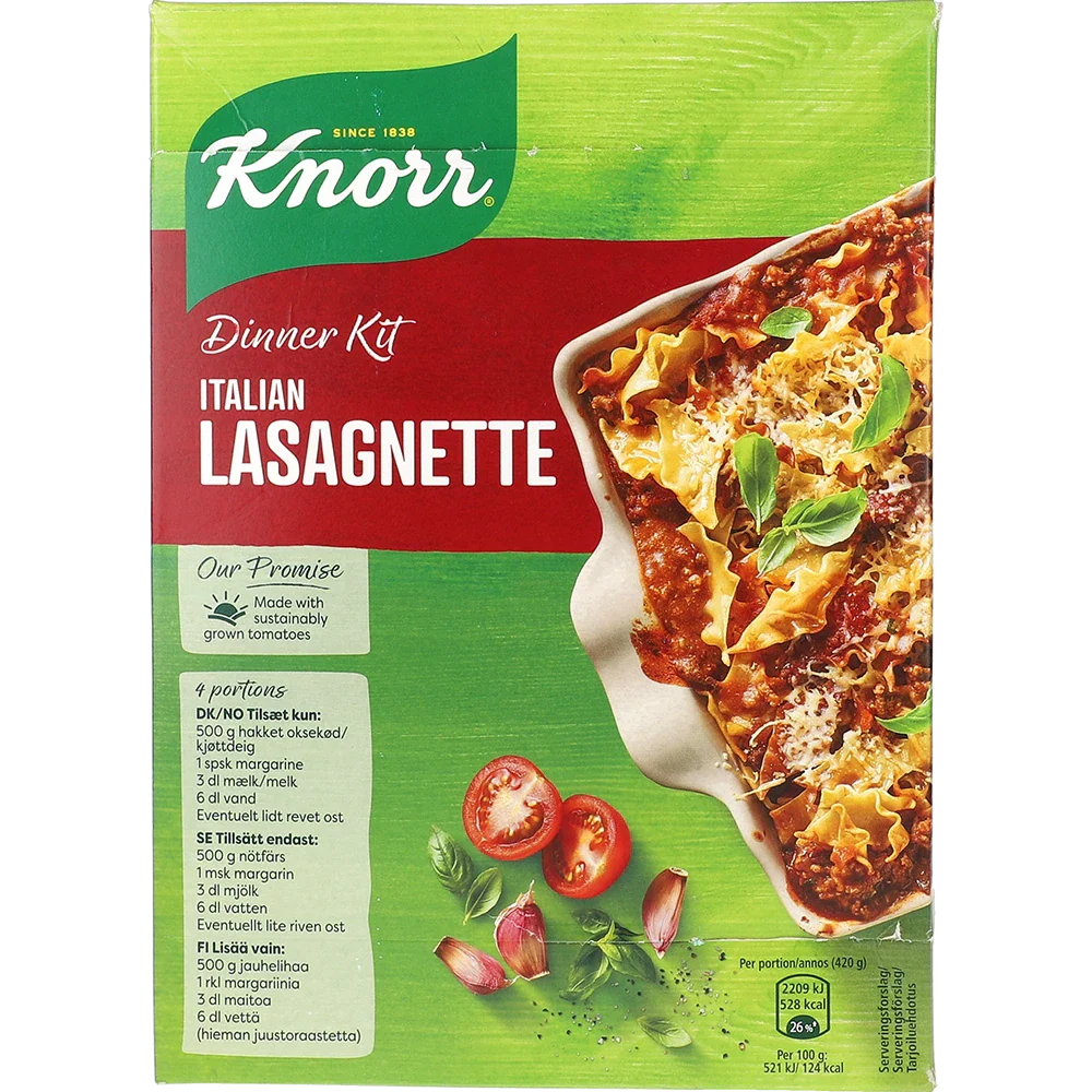 Knorr Dinner Kit Lasagnette