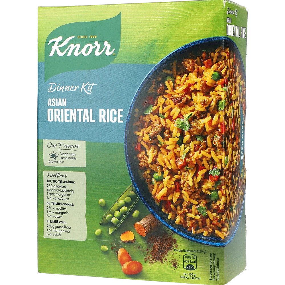 Knorr middagskit Orientalisk risrätt