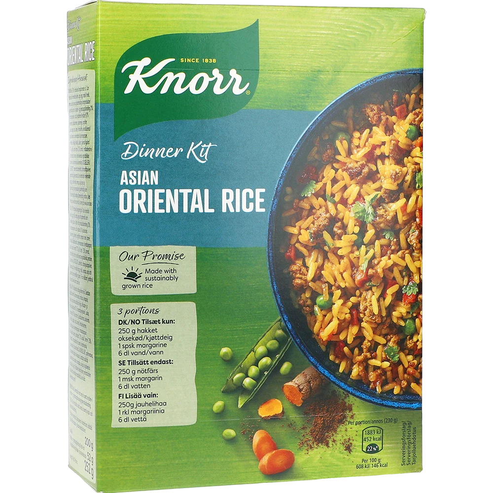 Knorr middagskit Orientalisk risrätt
