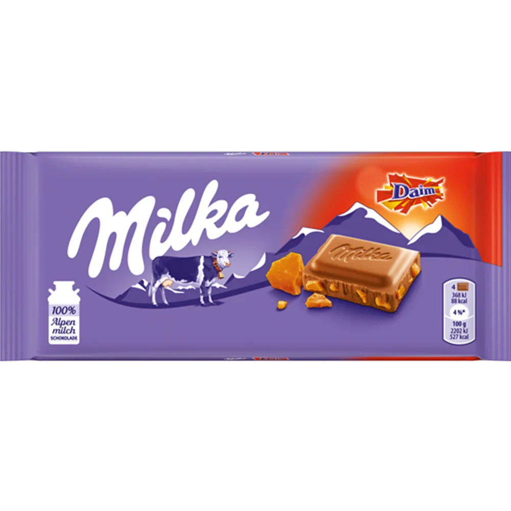 Mondelez Milka Daim-chokladkaka