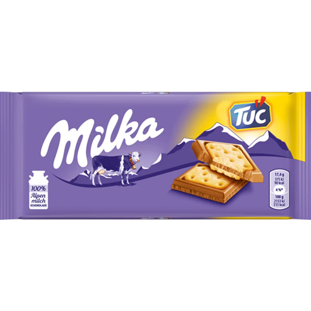 Mondelez Milka Kakaomassa Alpenmilch & TUC