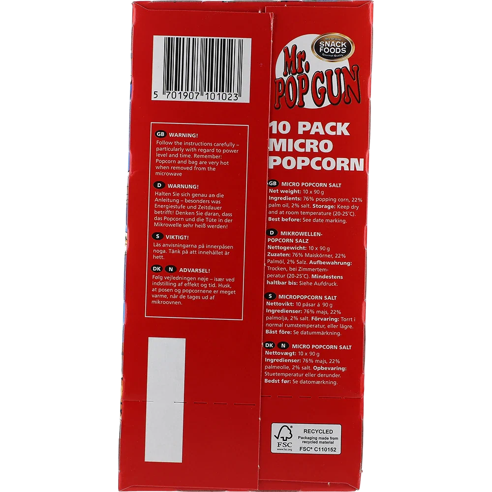 Hr. Popgun Mikropopcorn