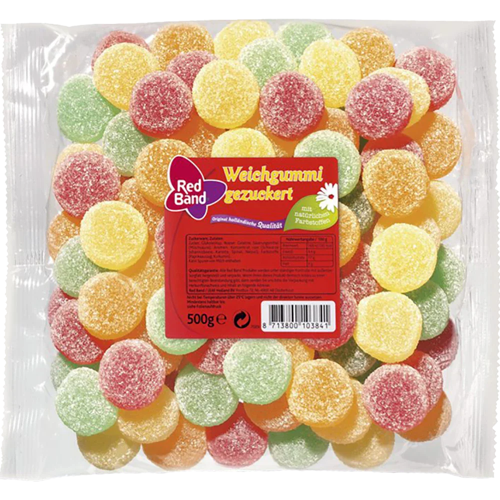 Red Band Bløde vingummier med sukker 500g