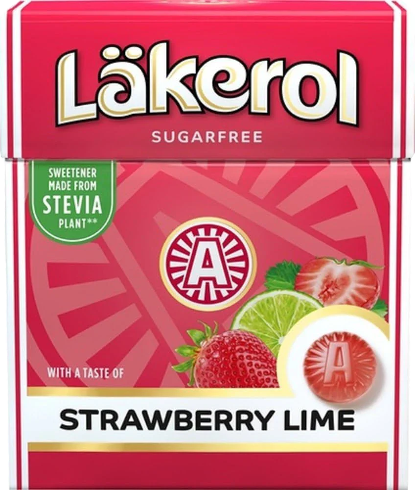 Cloetta Läkerol Big Pack Jordgubb Lime