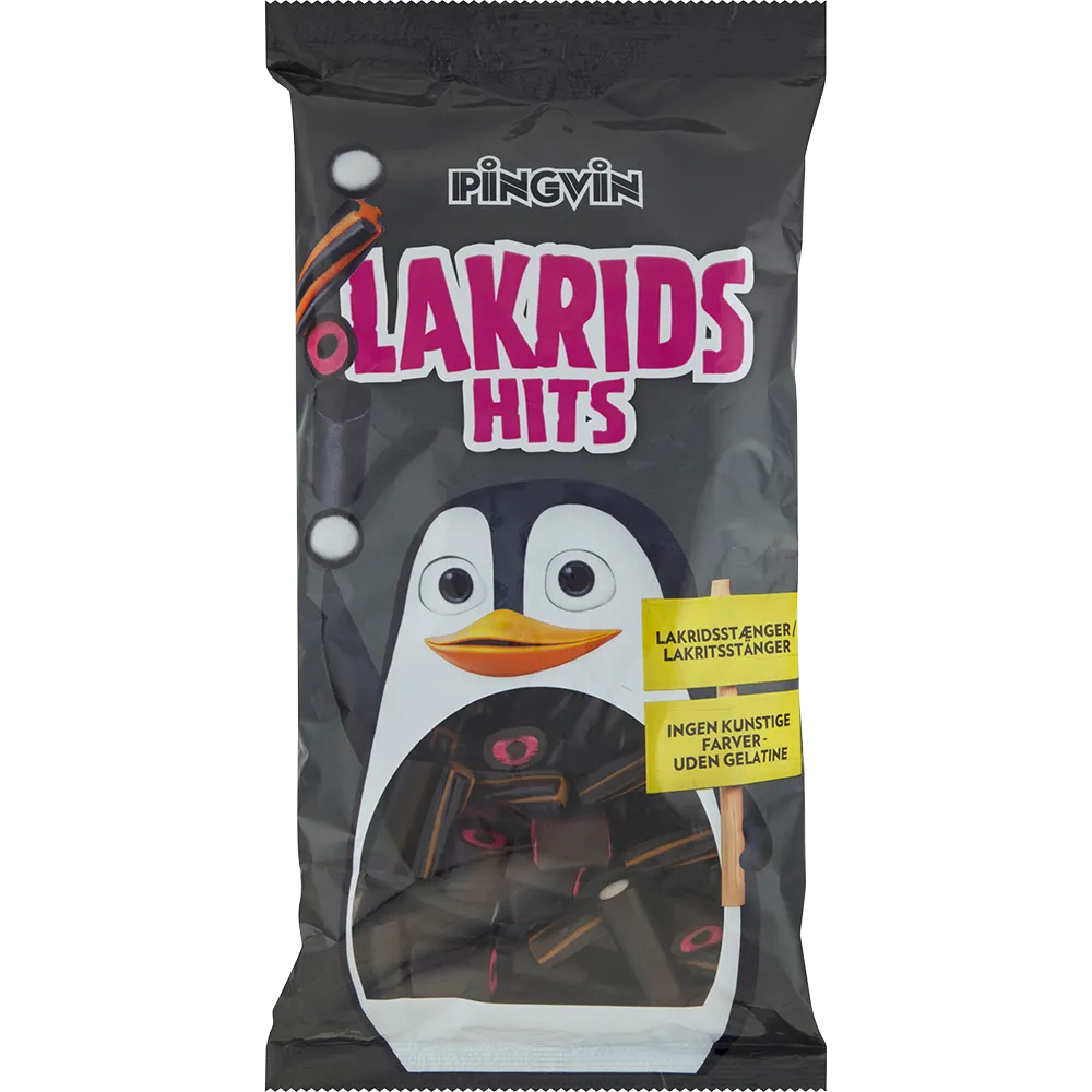 Toms slikposer Pingvin Lakrids Hits