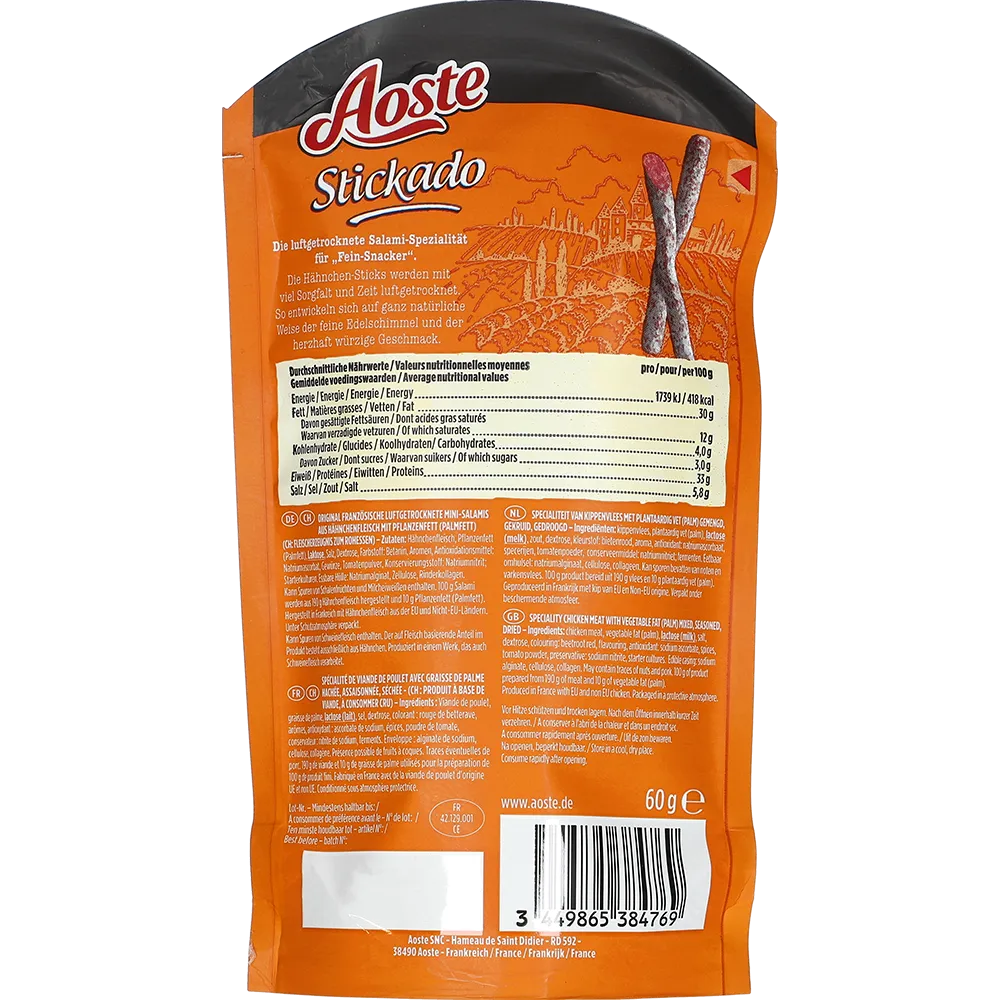 Aoste Stickado Hähnchen High Protein