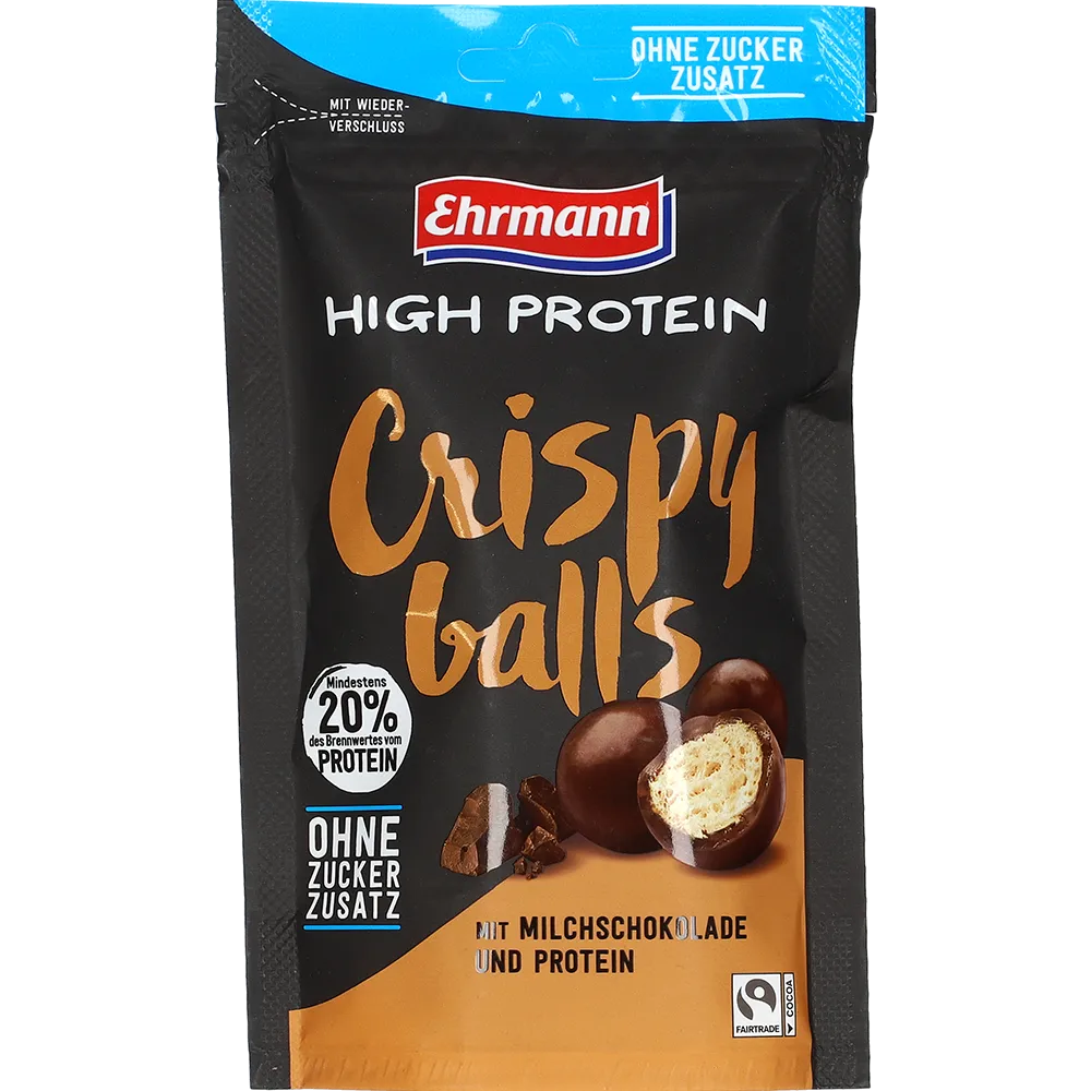 Ehrmann High Protein Crispy Balls Milchschokolade