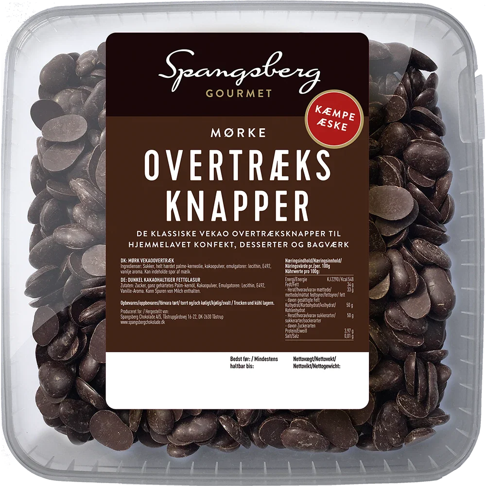 Spangsberg Overtræksknapper mørk