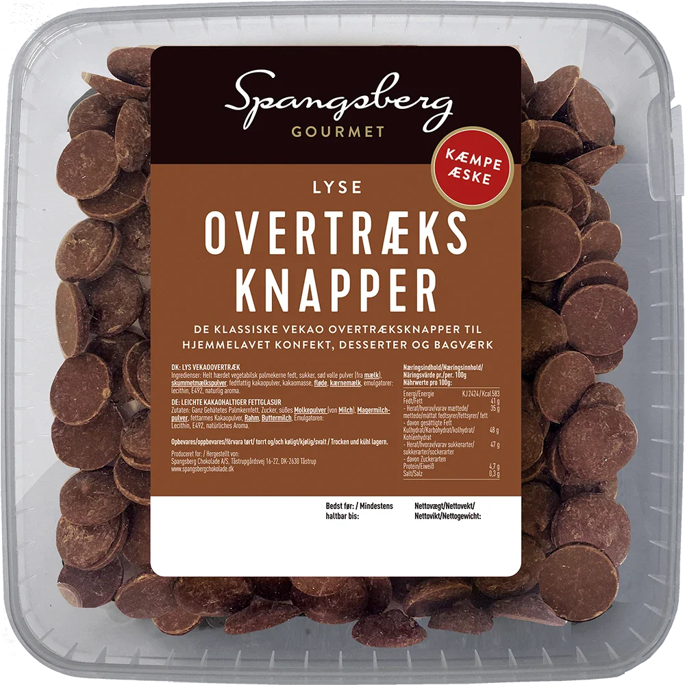 Spangsberg Overtræksknapper lys