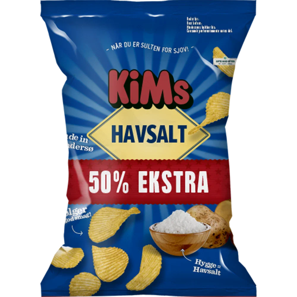 Kims +50% Havsaltchips