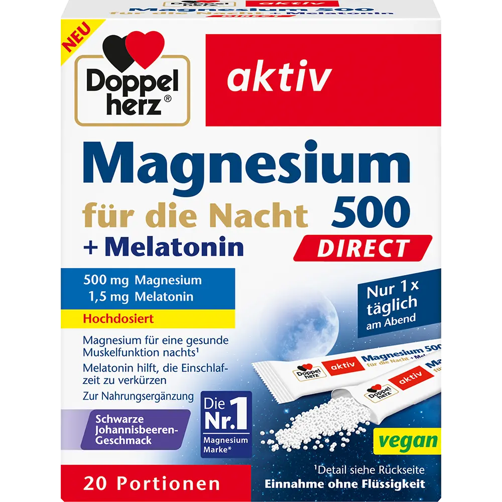 DH Magnesium 500 für die Nacht+Melaton. DIRECT