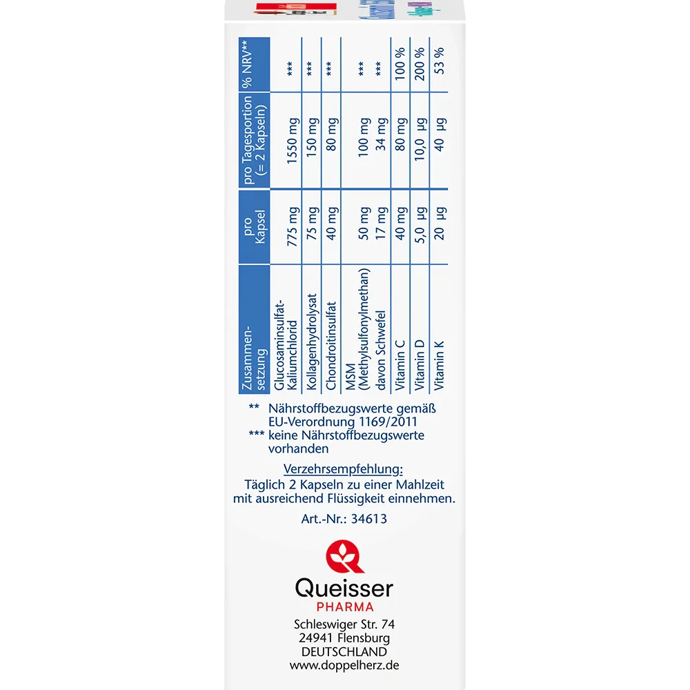 DH Glucosamin 1550+Kollagen+MSM Kaps.