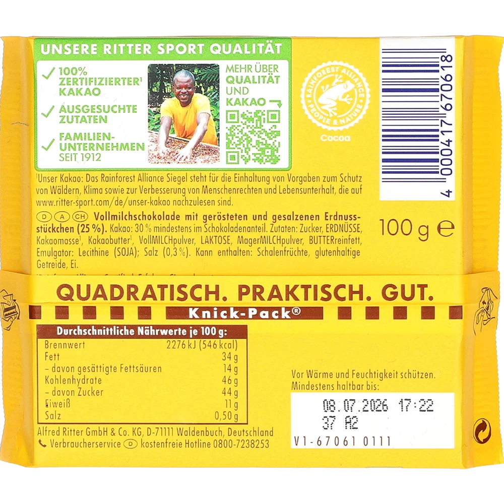 Ritter Sport NK Roasted Peanut