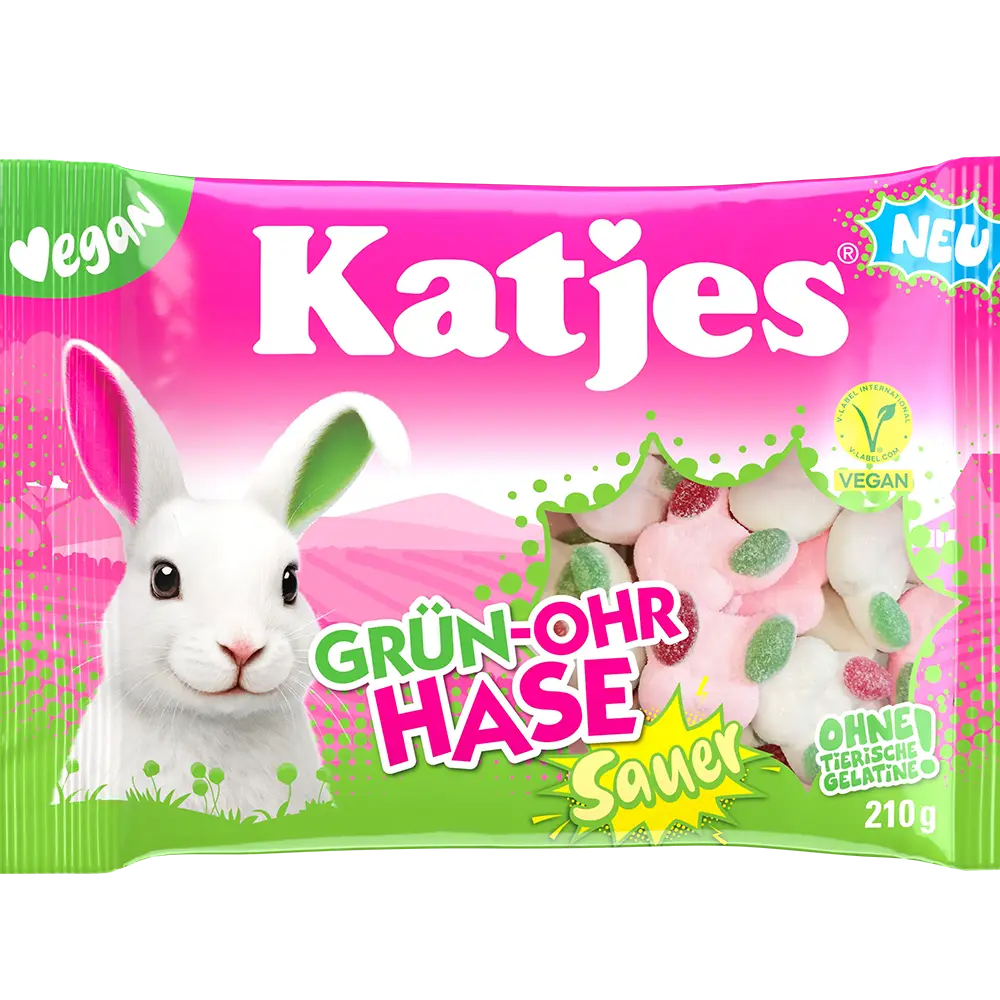 Katjes Grün-Ohr-Hase Sauer