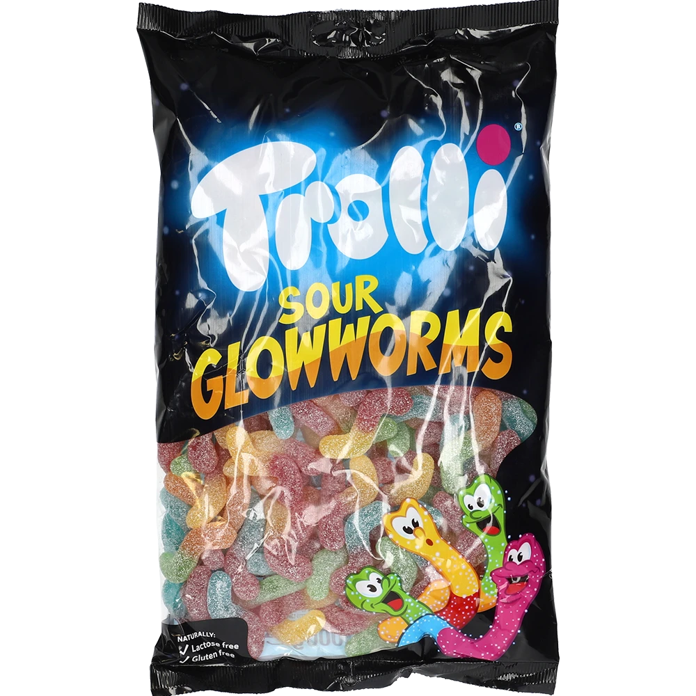 Trolli Sour Glow Worms 100er