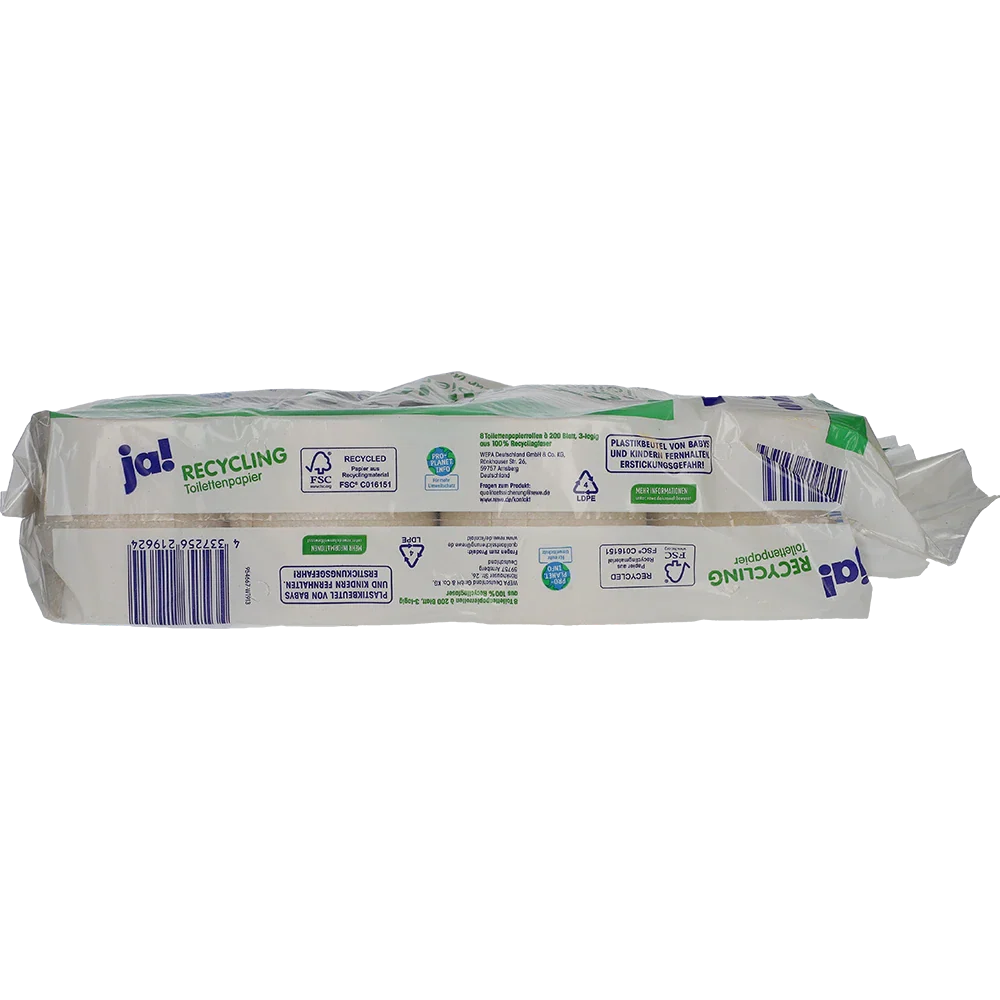 Ja! Toiletpapir Genbrug 3-lags 200 ark