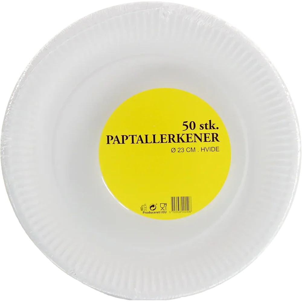 Einwegpappteller Pappe Ø23