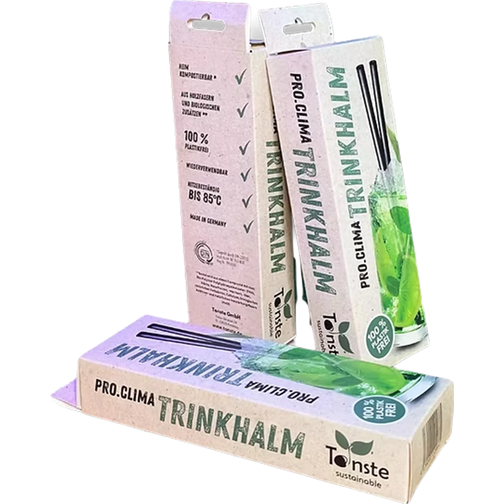 Tonste BIO Trinkhalm kompostierbar