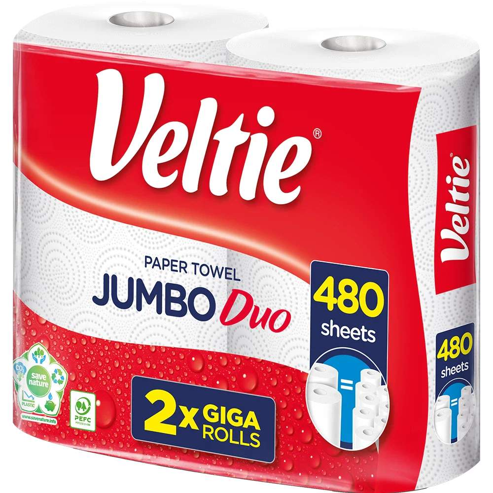 Veltie Küchenrolle Jumbo Duo 2x240Blatt 2lg