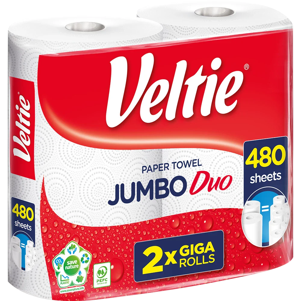 Veltie Küchenrolle Jumbo Duo 2x240Blatt 2lg