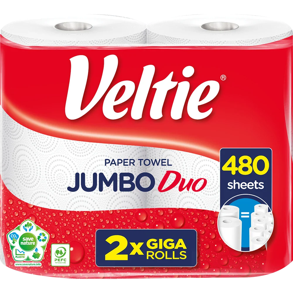 Veltie Küchenrolle Jumbo Duo 2x240Blatt 2lg