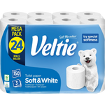 Veltie Toilettenpapier White 24x150Blatt 3lg 18,3m