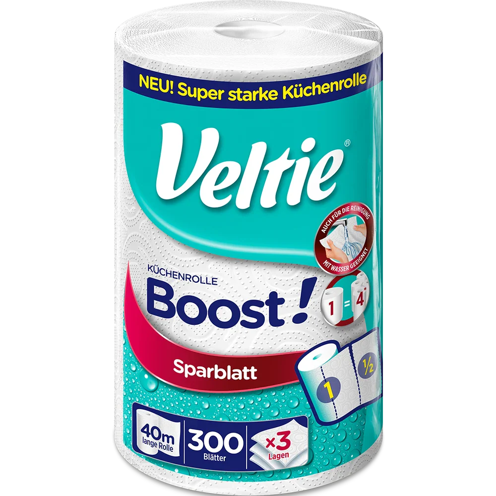 Veltie Küchenrolle Boost 1x300Blatt 3lg