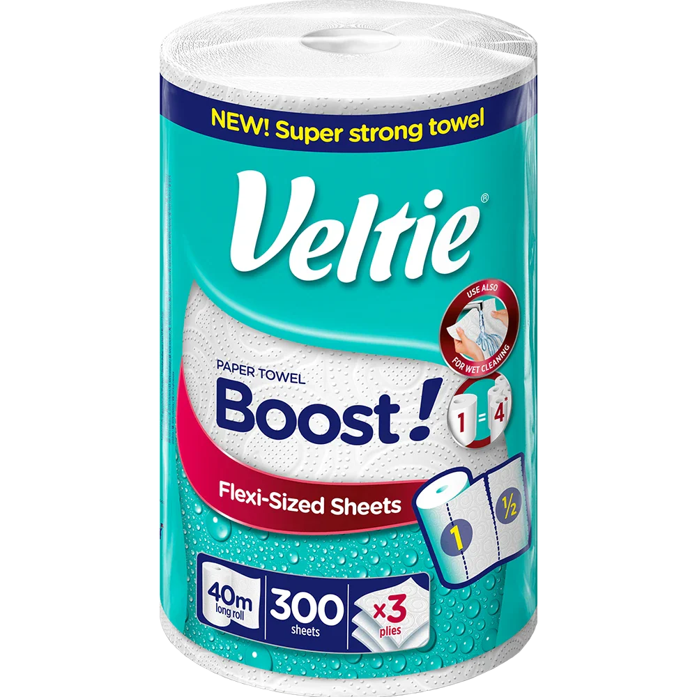 Veltie Küchenrolle Boost 1x300Blatt 3lg