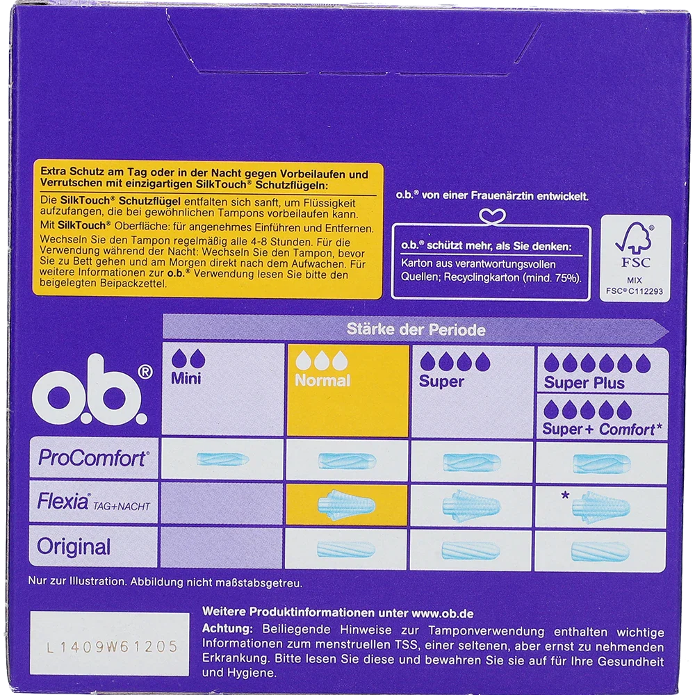 OB Tampons Flexia Tag & Nacht