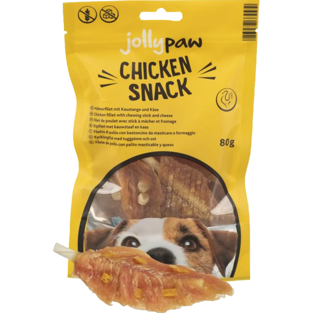 JP Chicken Snack mit Kaustange und Käse